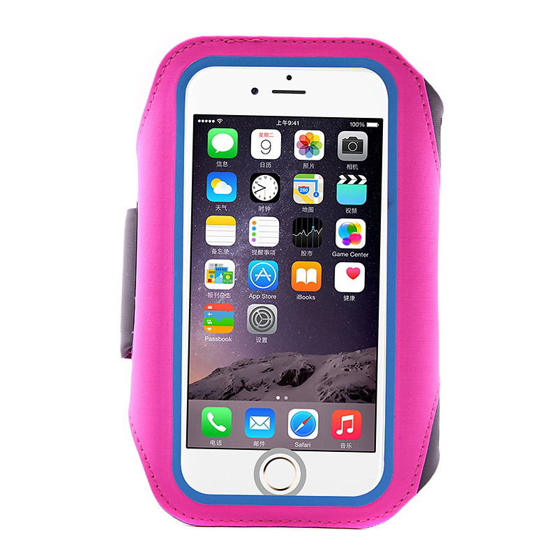 Universalt Sportarmband med touch till smartphone 4.7-5.0", rosa