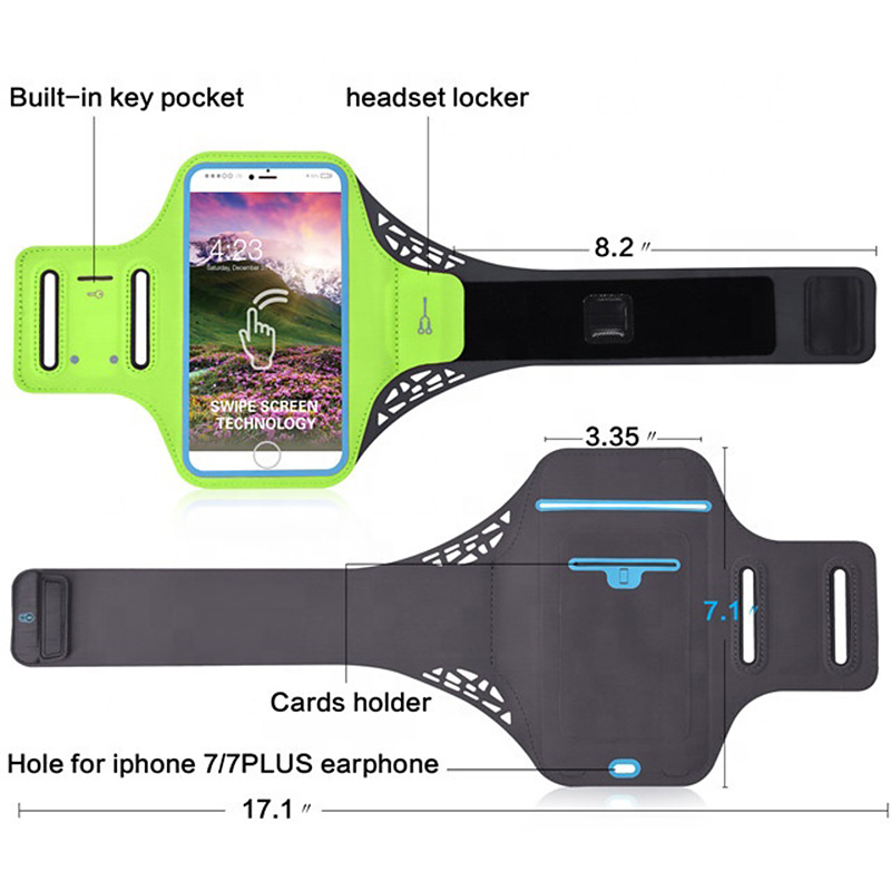 Universalt Sportarmband med touch till smartphone 4.7-5.0", rosa