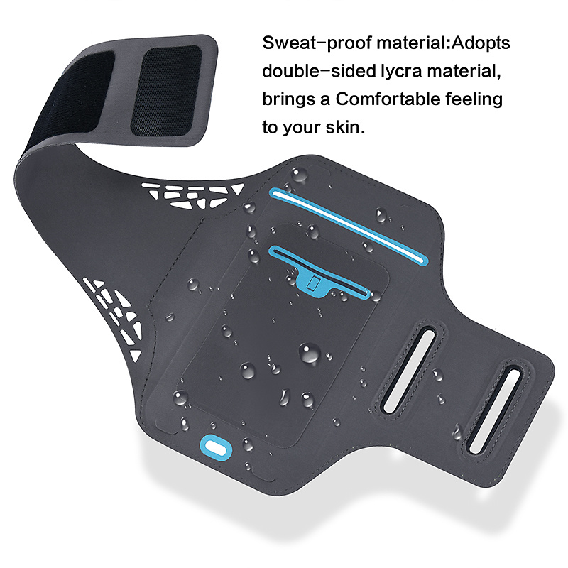 Universalt Sportarmband med touch till smartphone 5.1-5.8" svart