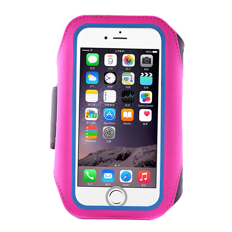 Universalt Sportarmband med touch till smartphone 5.1-5.8", rosa