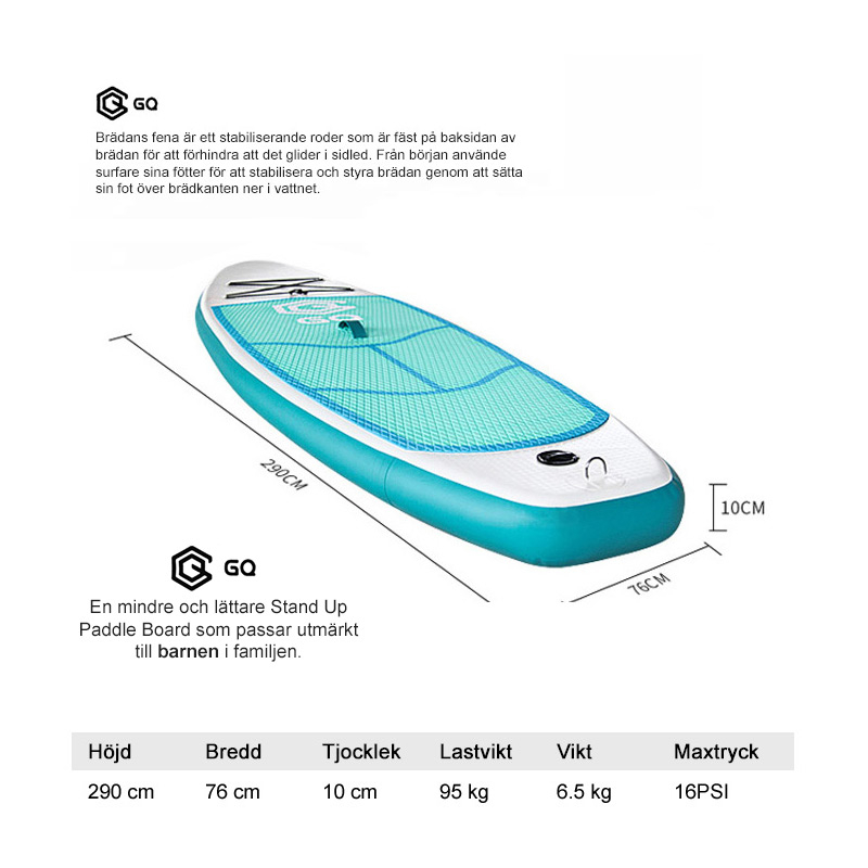 Stand Up Wave Cruiser, uppblåsbar SUP-bräda