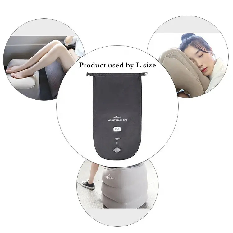 Uppblåsbar fotkudde, medium