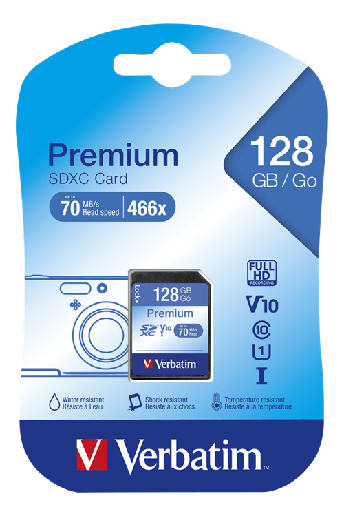 Verbatim Secure Digital Card CLASS 10 128GB