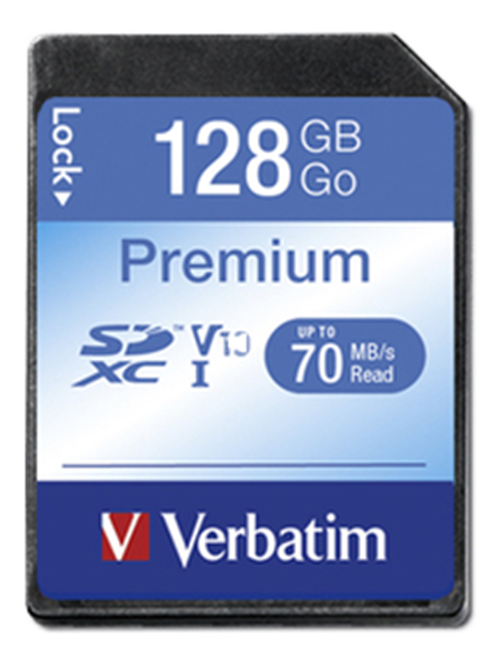 Verbatim Premium SDHC Klass 10 minneskort, 128GB