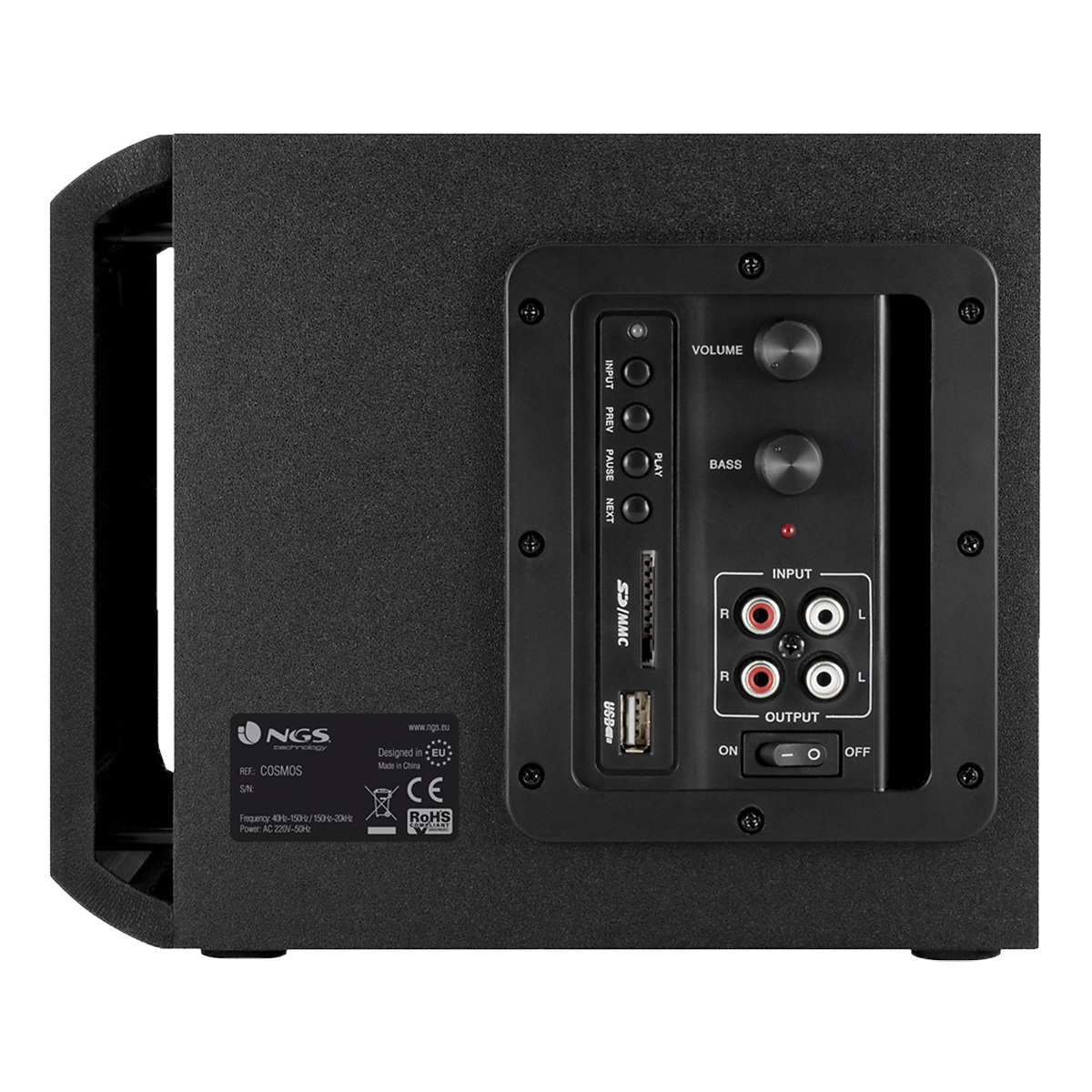 NGS Cosmos Power Ljudsystem, 72W, SD Card Input, USB