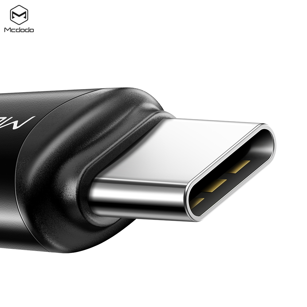 McDodo OT-7700 Lightning till USB-C-adapter, 3A, svart