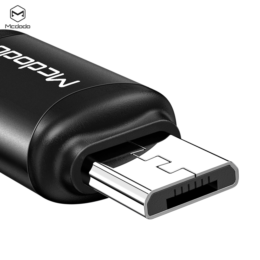 McDodo OT-7690  USB-C till MicroUSB-adapter, 3A, svart