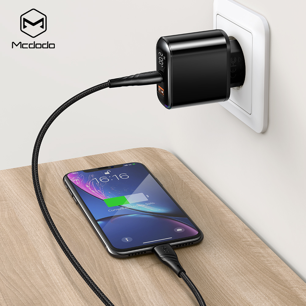 McDodo CH-7171 Laddare med USB-C till Lightning, PD+QC, 20W