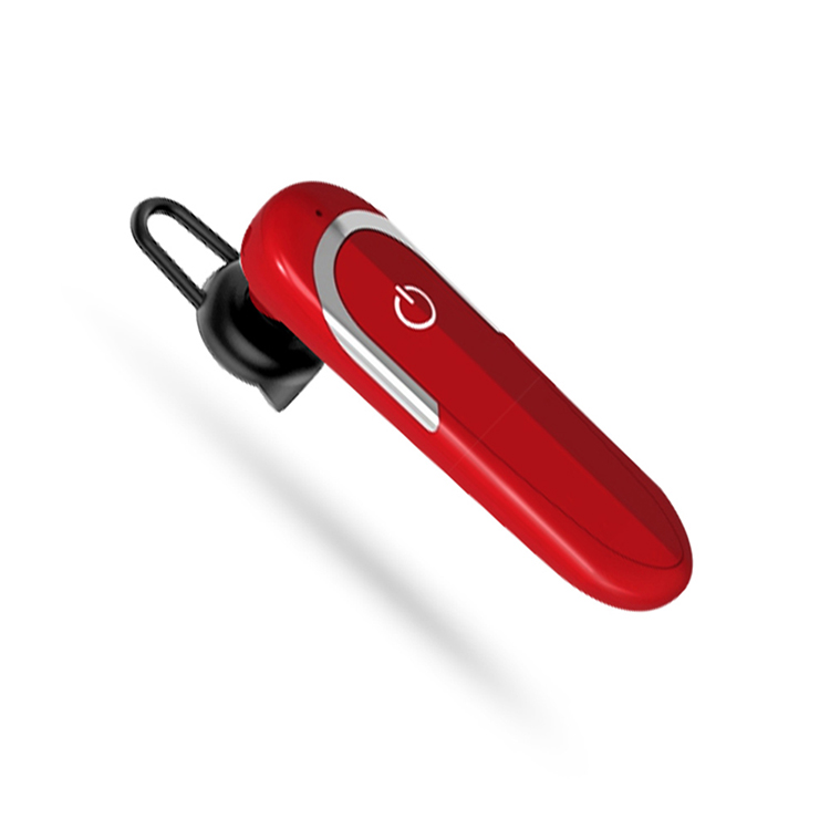 In-Ear trådlös headset med mikrofon och brusreducering, röd