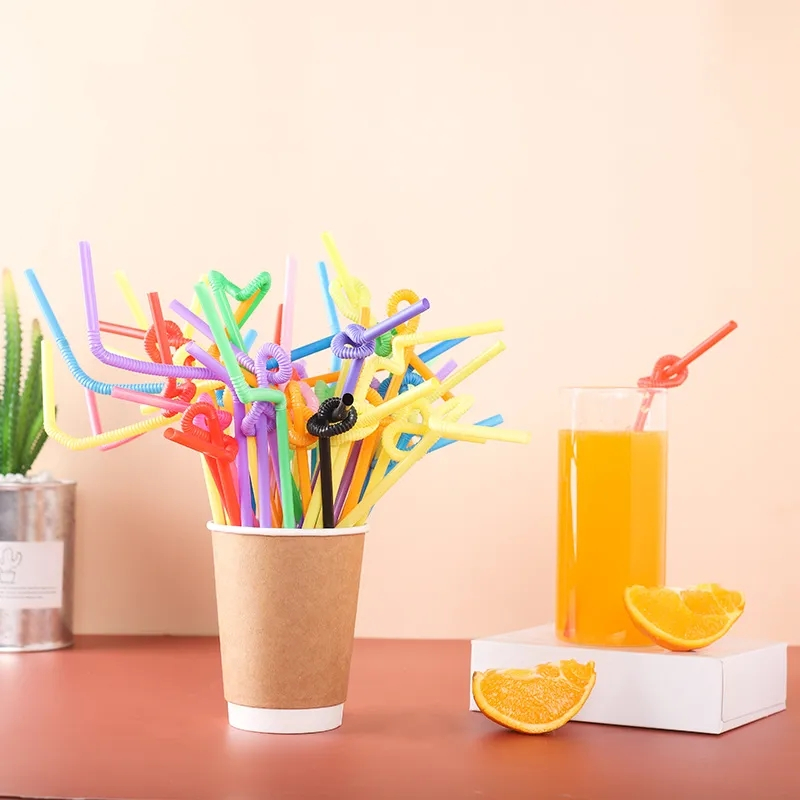 Sugrör av plast, 100st