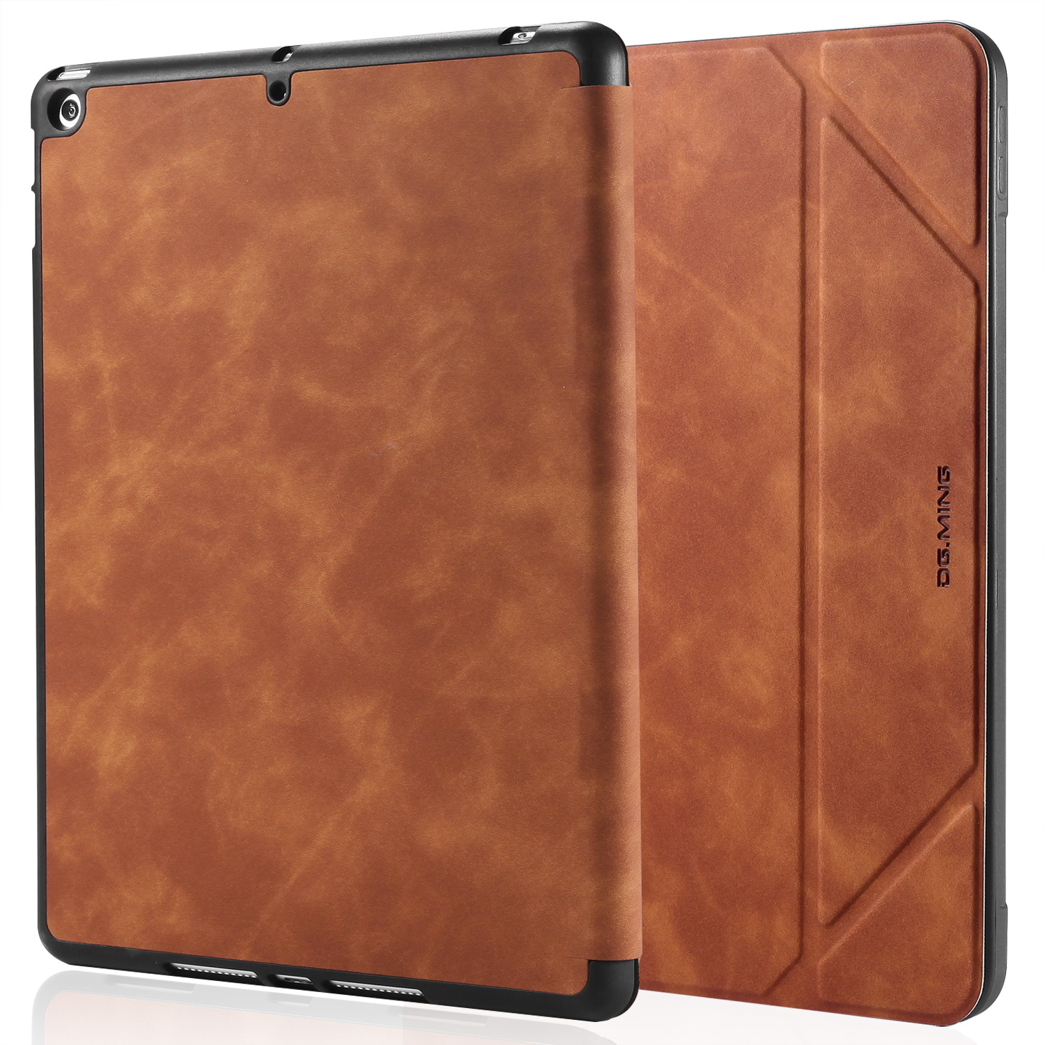 DG.MING Retro Style fodral till iPad 10.2 (2019-2021), brun
