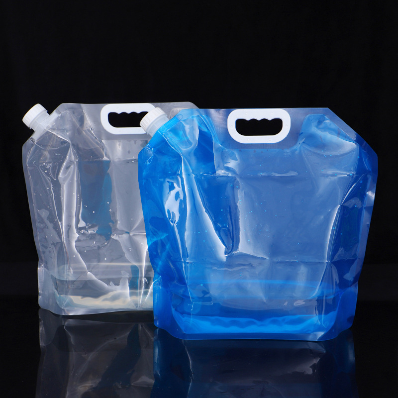 Vikbar vattenbehållare, 10L, blå