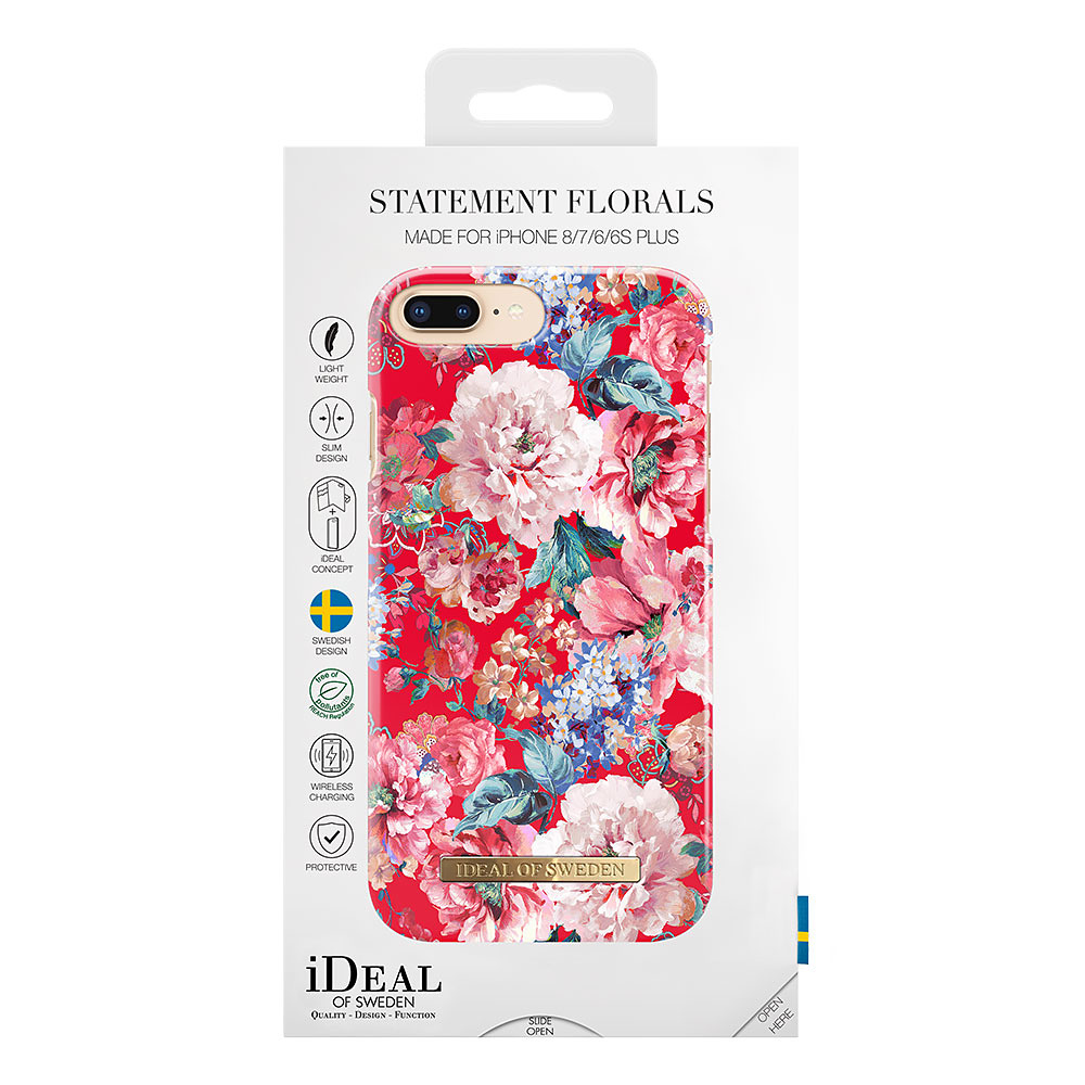iDeal Fashion Case skal iPhone 8/7/6 Plus, Statement Florals