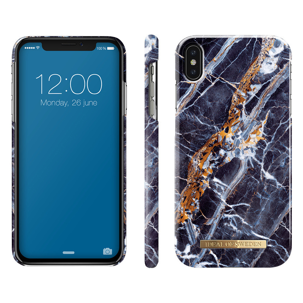 iDeal Fashion Case magnetskal iPhone XS Max Midnight Blue Marble