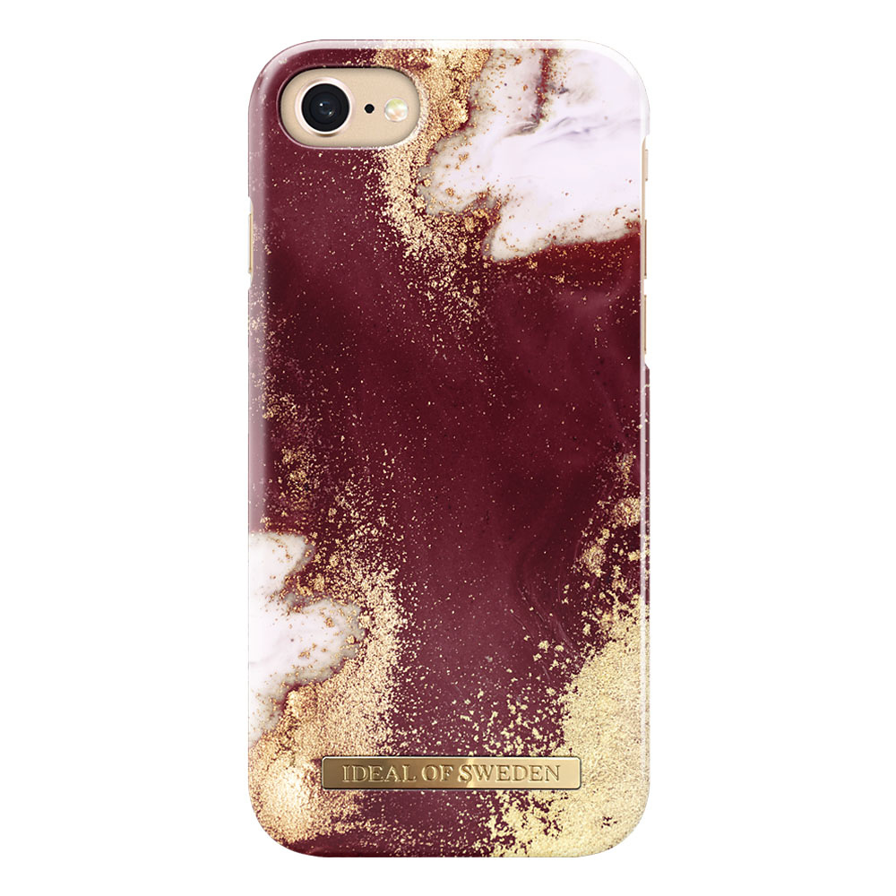 iDeal Fashion Case, iPhone 8/7/6, Golden Burgundy