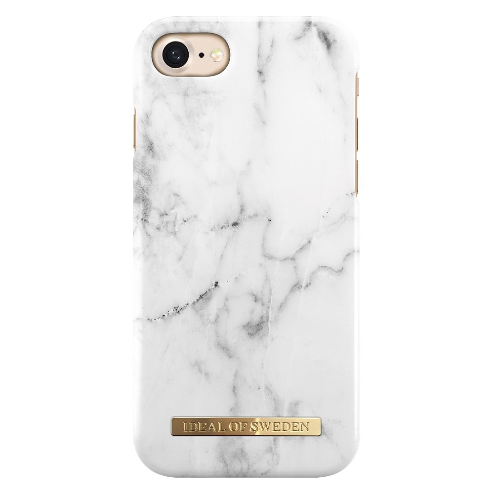 iDeal Fashion Case magnetskal iPhone 8/7/6, White Marble