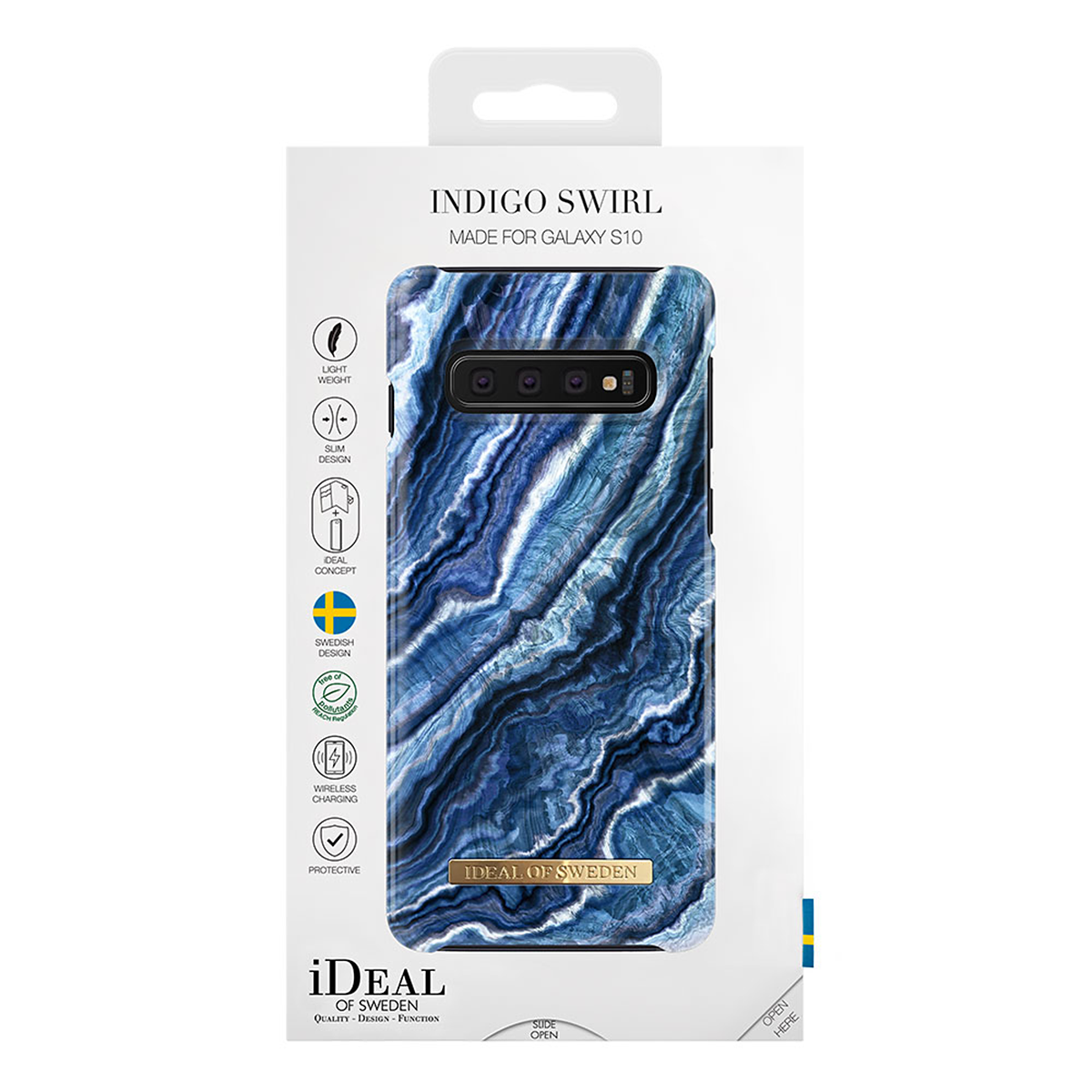 iDeal Fashion Case magnetskal Galaxy S10, Indigo Swirl