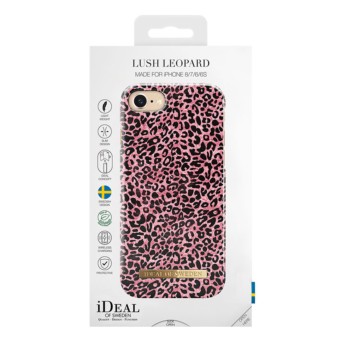 iDeal Fashion Case magnetskal iPhone 8/7/6, Lush Leopard