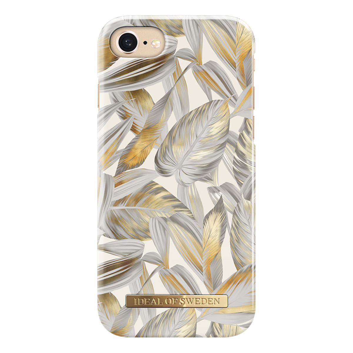 iDeal Fashion Case magnetskal iPhone 8/7/6, Platinum Leaves