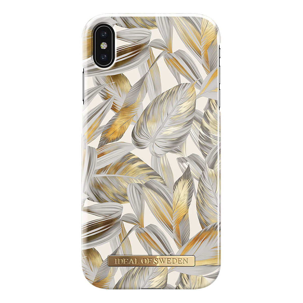 iDeal Fashion Case magnetskal iPhone XS Max, Platinum Leaves