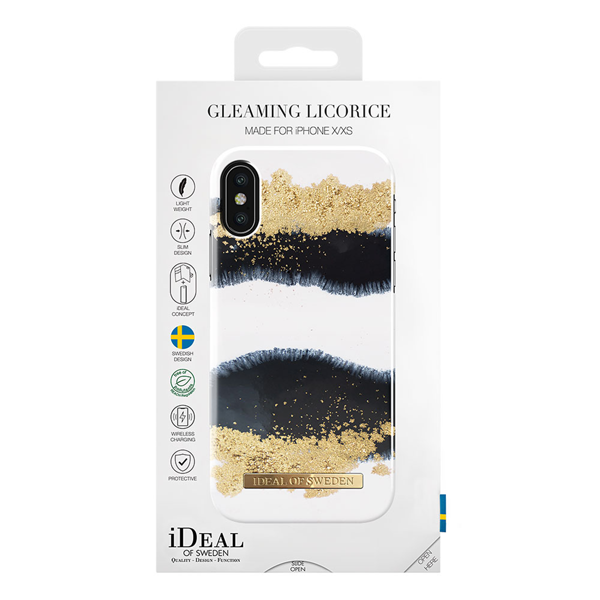 iDeal Fashion Case magnetskal iPhone X/XS, Gleaming Licorice