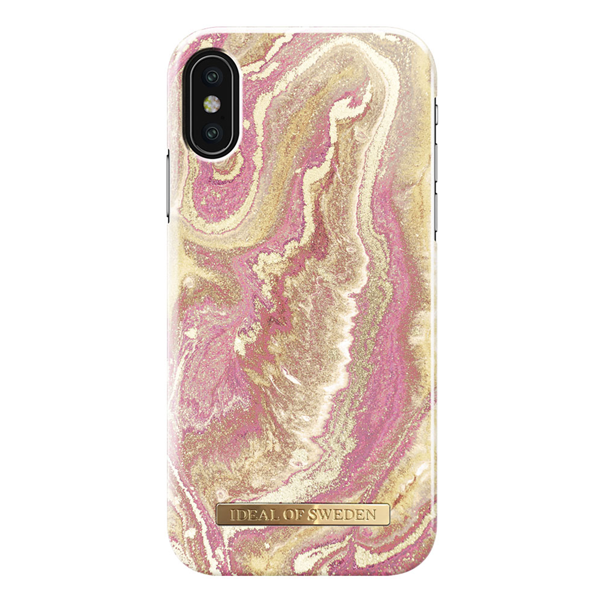 iDeal Fashion Case magnetskal iPhone X/XS, Golden Blush Marble