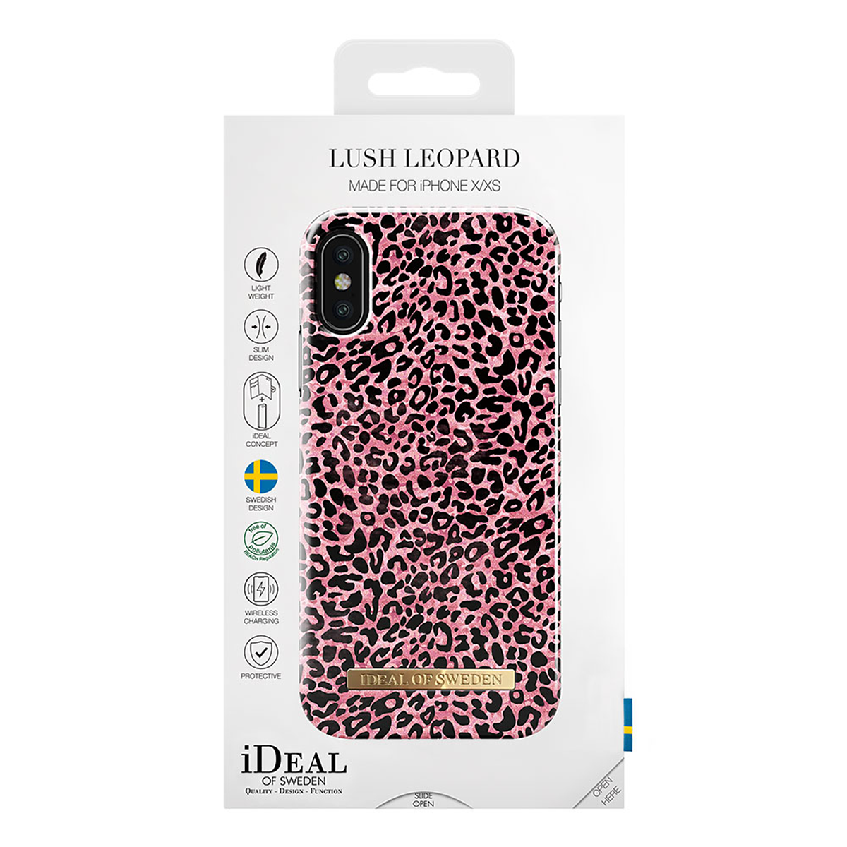 iDeal Fashion Case magnetskal iPhone X/XS, Lush Leopard