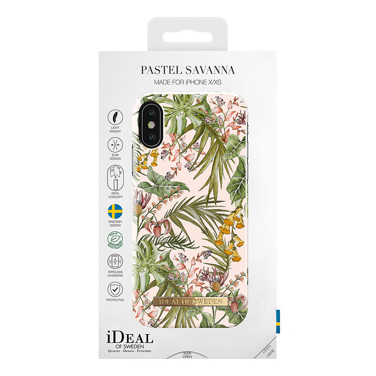 iDeal Fashion Case magnetskal iPhone X/XS, Pastel Savanna