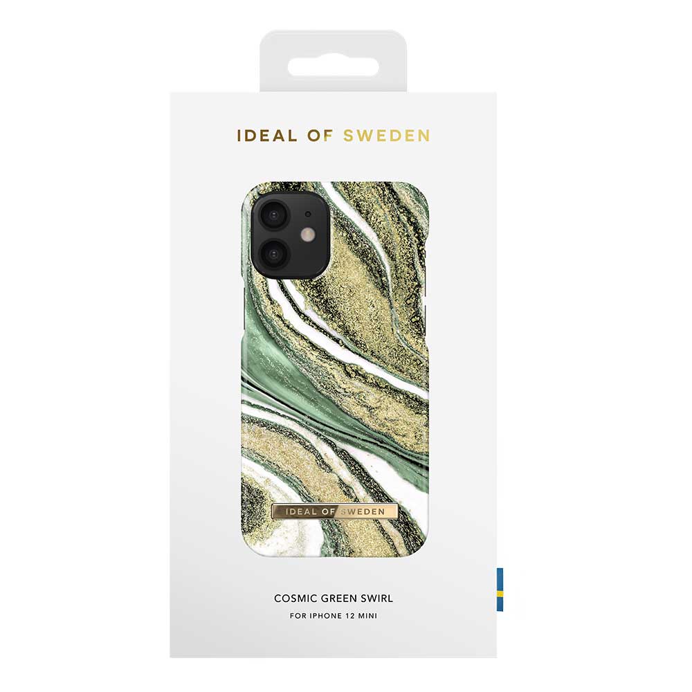 iDeal Fashion Case skal, iPhone 12 Mini, Cosmic Green Swirl