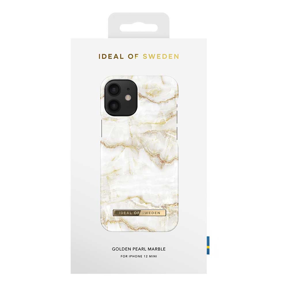 iDeal Fashion Case skal, iPhone 12 Mini, Golden Pearl Marble