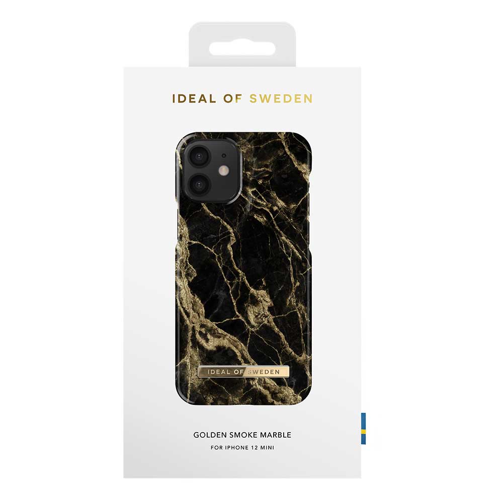 iDeal Fashion Case skal, iPhone 12 Mini, Golden Smoke Marble