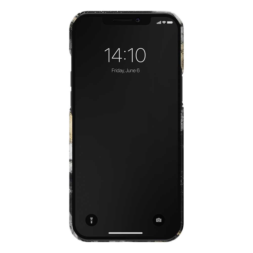 iDeal Fashion Case skal, iPhone 12 Pro Max, Black Galaxy Marble