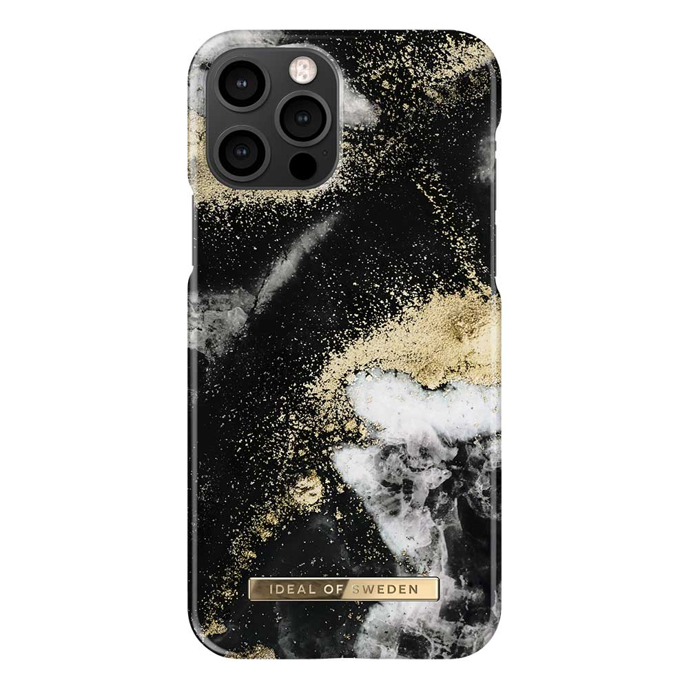 iDeal Fashion Case skal, iPhone 12/12 Pro, Black Galaxy Marble