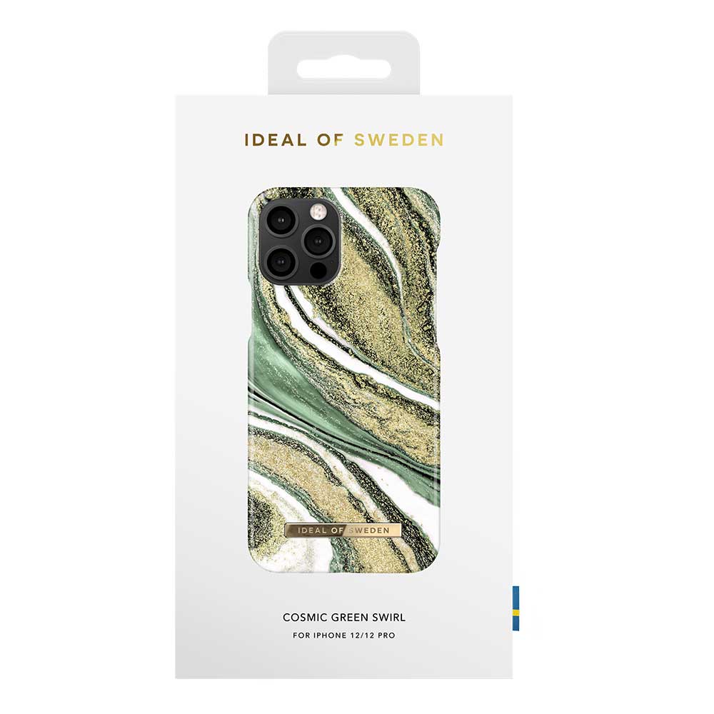 iDeal Fashion Case skal, iPhone 12/12 Pro, Cosmic Green Swirl