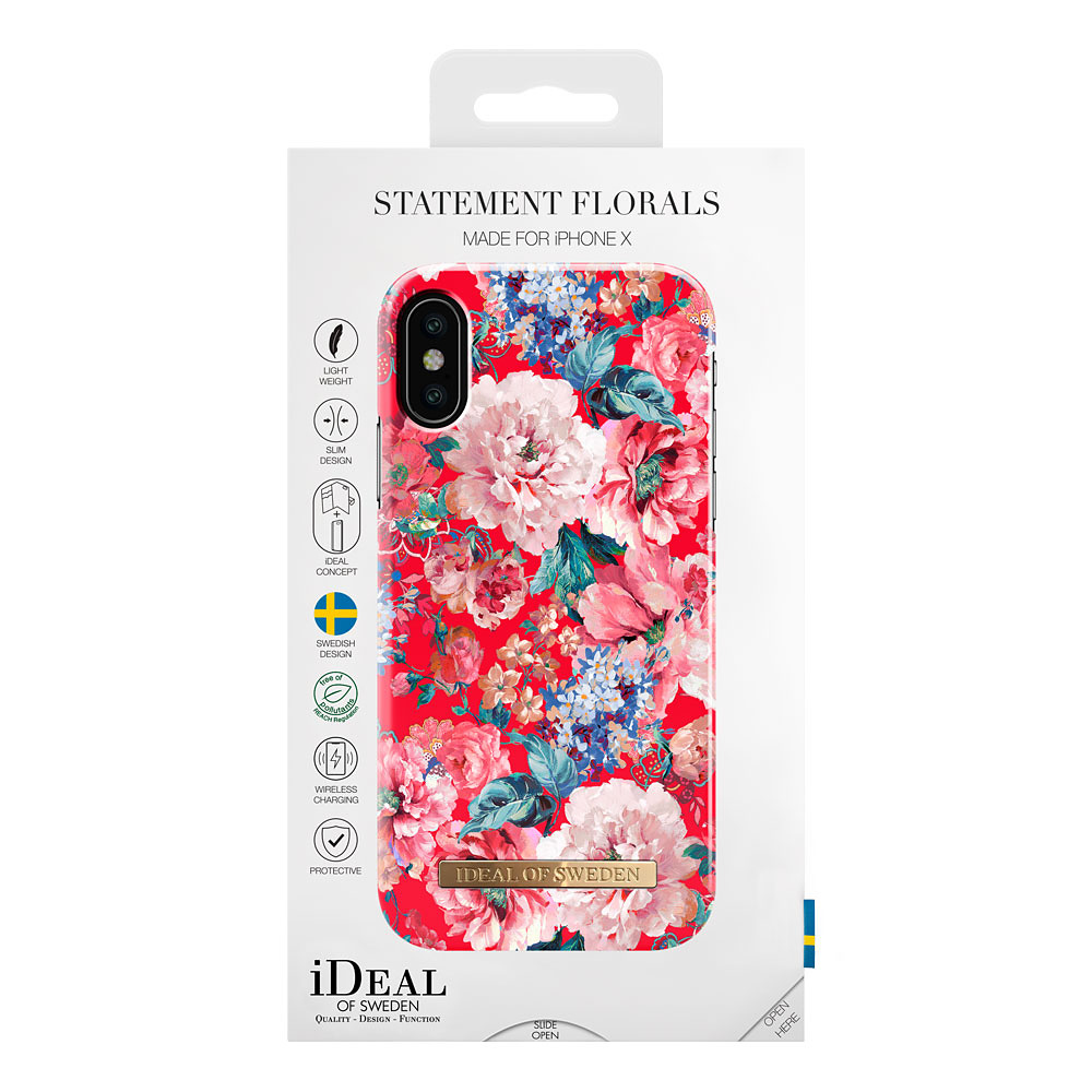 iDeal Fashion Case till iPhone X/XS, Statement Florals