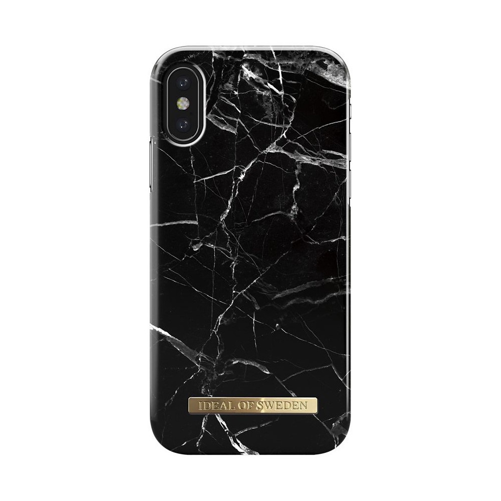 iDeal Fashion Case Black Marble, Iphone XS MAX