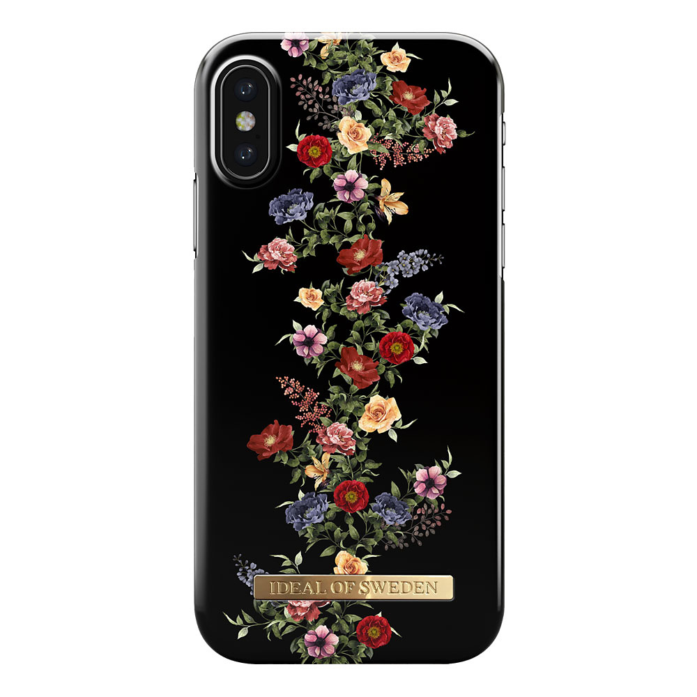 iDeal Fashion Case magnetskal iPhone X/XS, Dark Floral