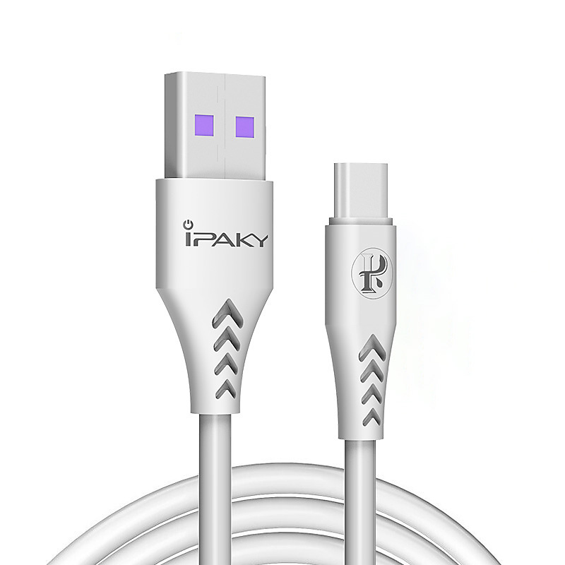 iPaky micro-USB kabel, Quick charge 3.6A, 1m, vit