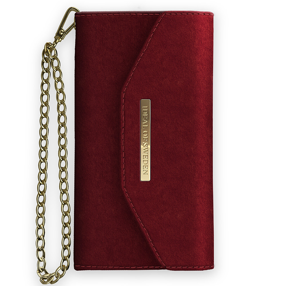 iDeal Mayfair Clutch Velvet, iPhone 11 Pro Max, röd