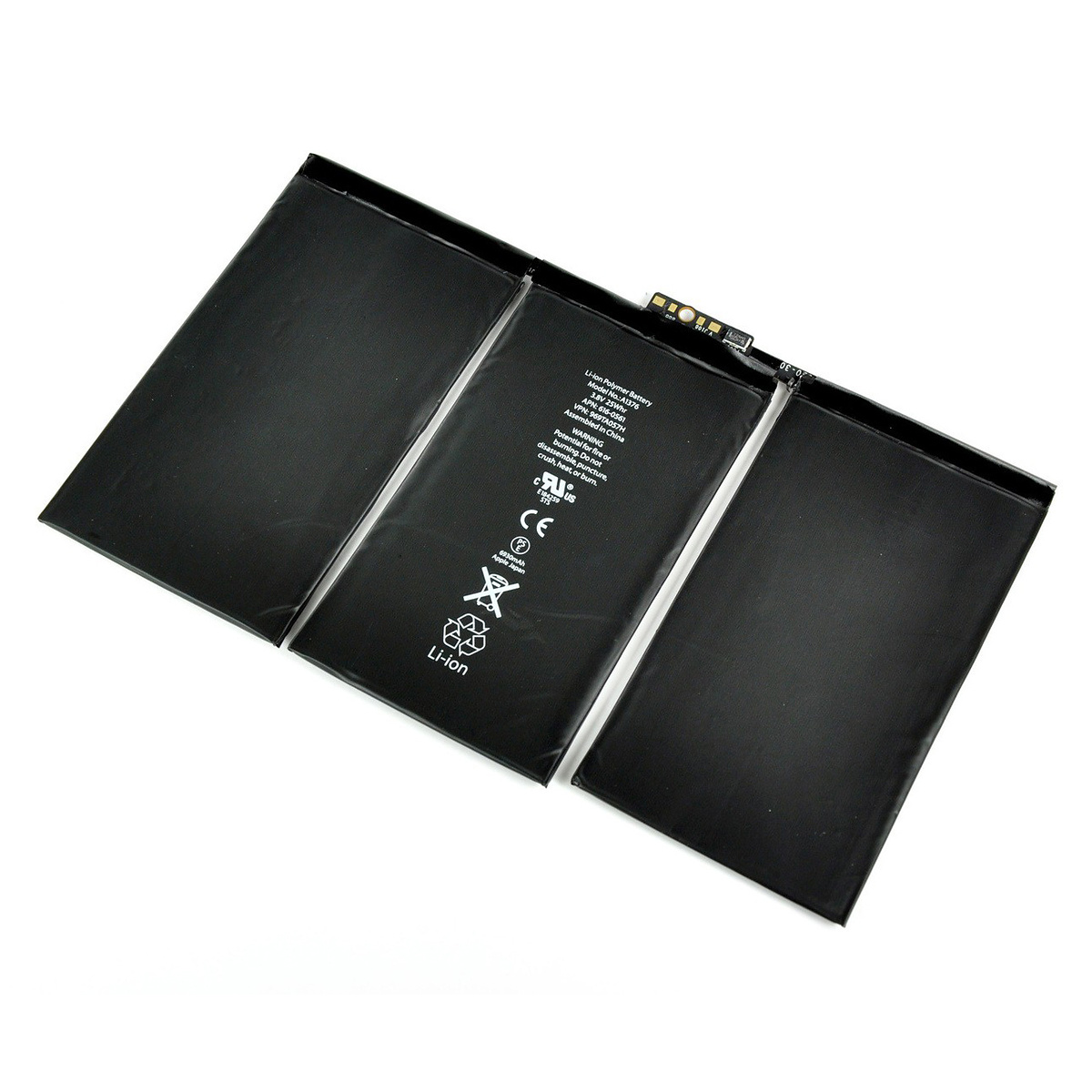 iPad 2 batteri A1376, 6500mAh, 616-0561