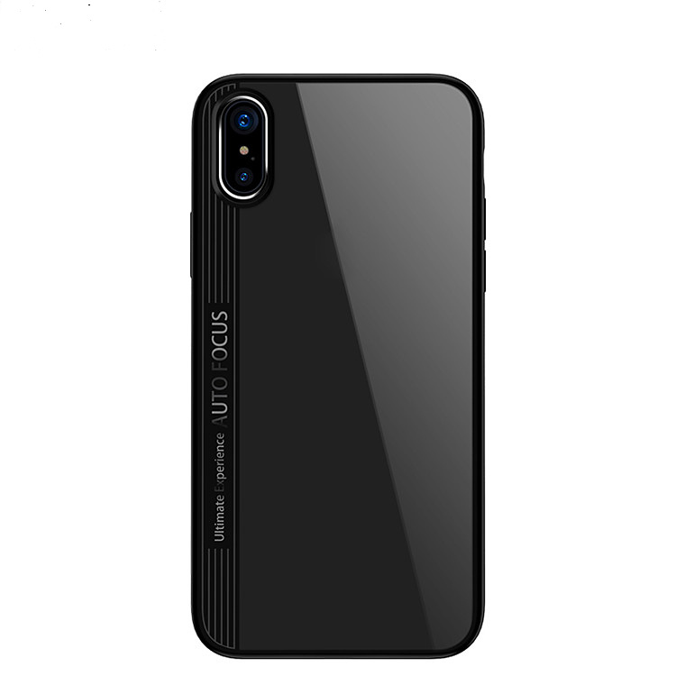 Joyroom transparent skal, iPhone XR, svart 