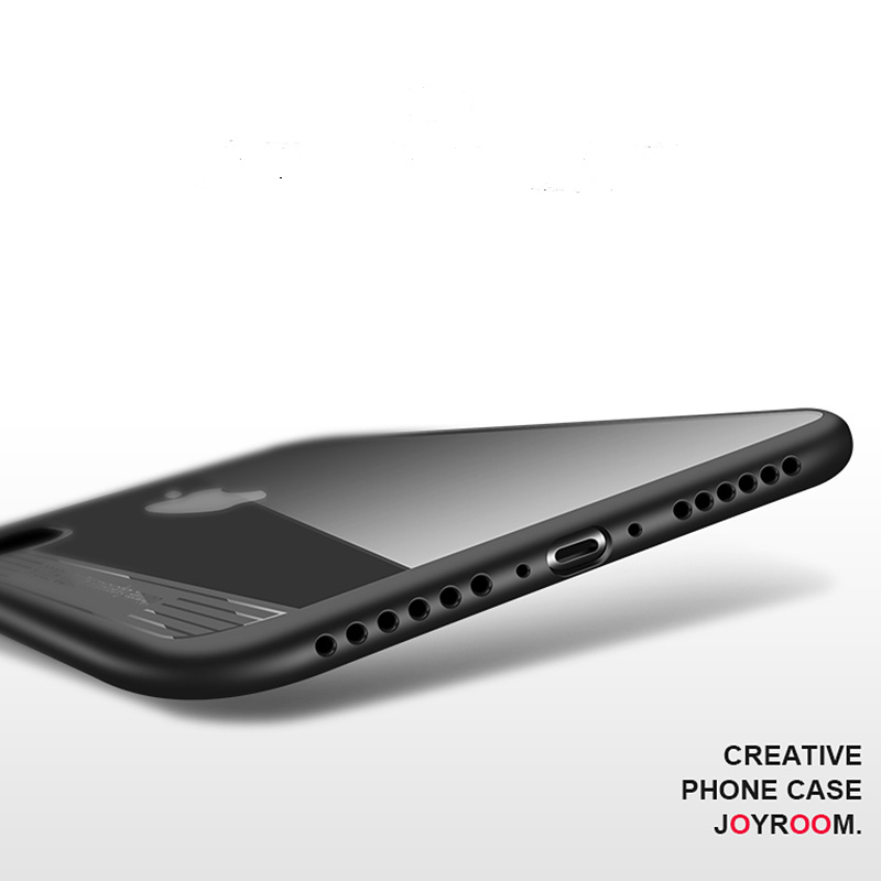 Joyroom transparent skal, iPhone XR, svart 