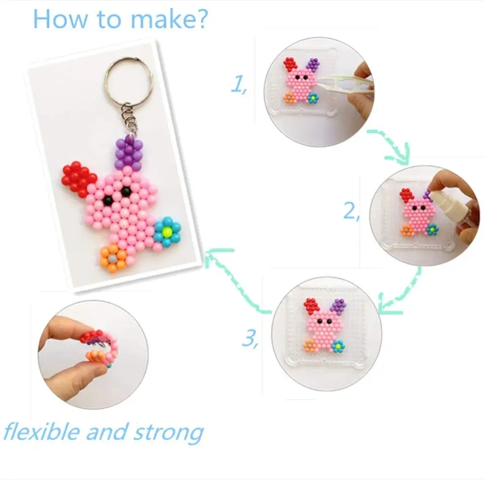 Påfyllandskit med Waterbeads i 24 färger, Mix, 3000st