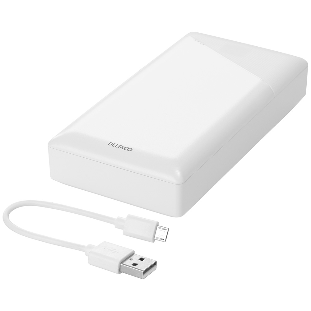 2xUSB powerbank, 20 000mAh, vit