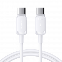 USB-C till USB-C kabel med snabbladdning, 100W, 5A, 1.2m, vit