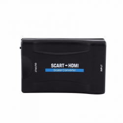 Signalomvandlare, SCART till HDMI audio scaler, 1080p, svart