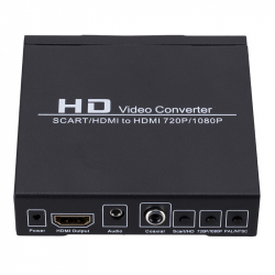 Signalomvandlare, SCART till HDMI, 1080p, svart