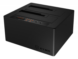 Icy Box Type-C 2 bay Dockning pch Klonstation med USB 3.1
