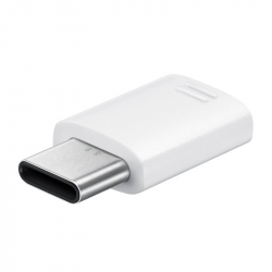 Samsung originaladapter MicroUSB till USB-C, EE-GN930BW, vit