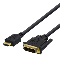 Deltaco HDMI till DVI-kabel, Full HD, 1m